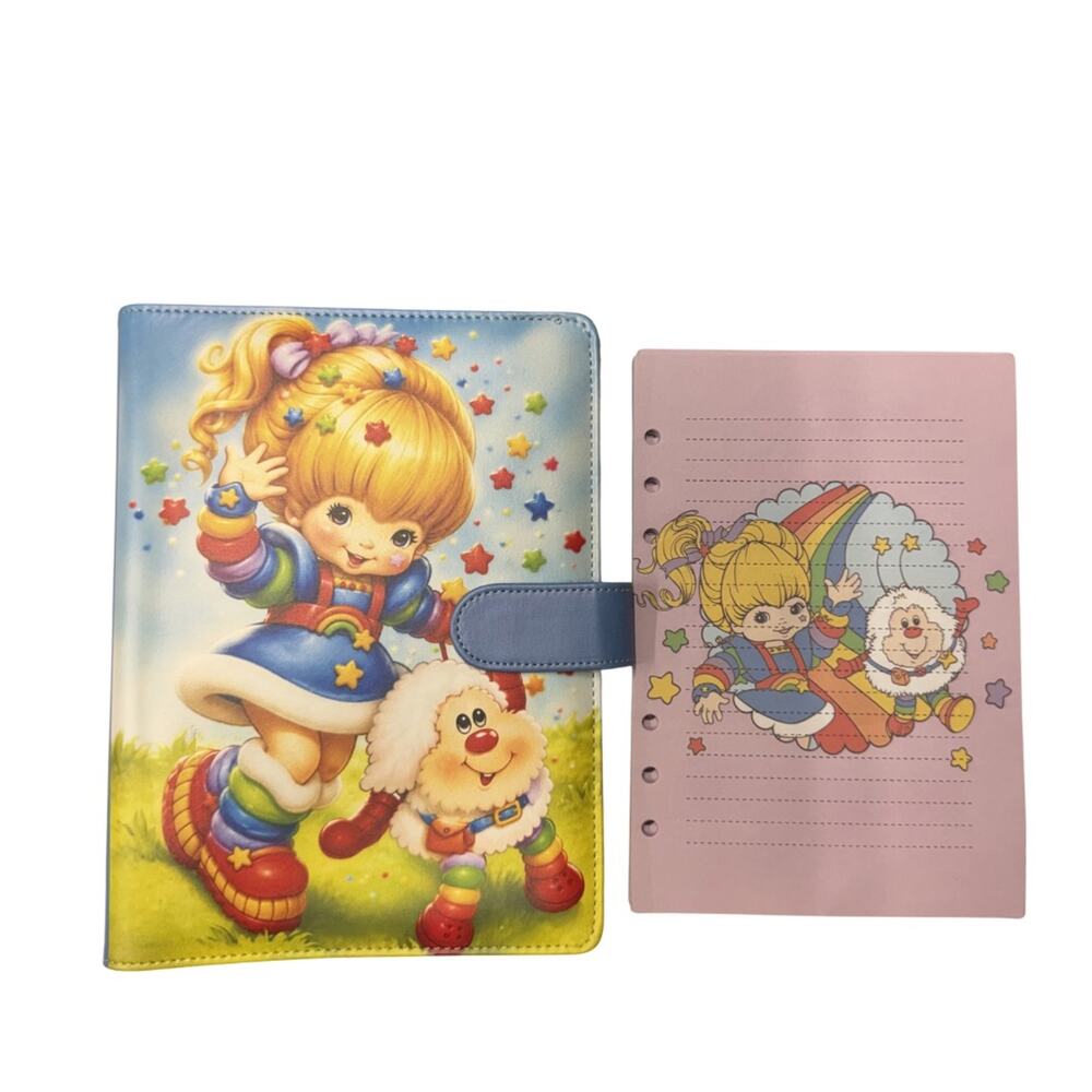 Rainbow Brite A5 6 ring binder with matching paper